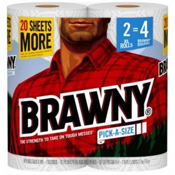 Brawny Brawny Paper Towels, White, 12 PK 44192